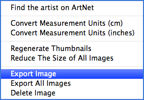 image exportation