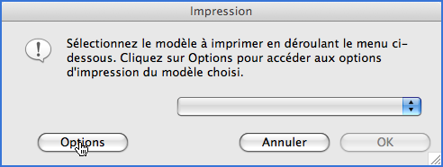 dialogue d'impression