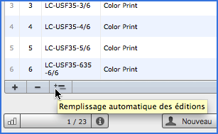 remplissage auto