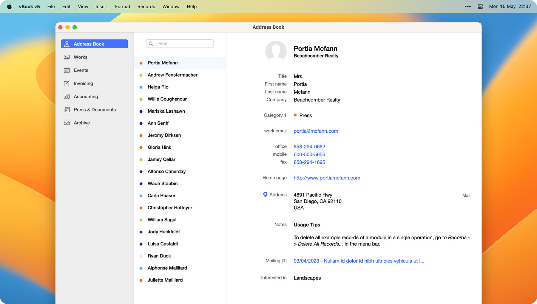 vBook-AddressBook