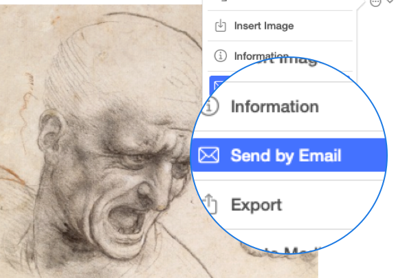 vBook v5 - artworks screenshot - Email image and description