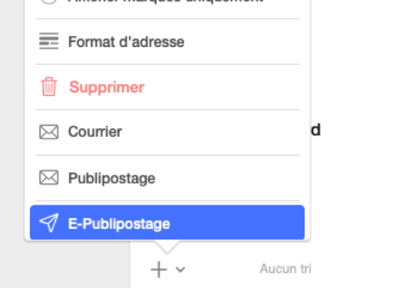 vBook v5 - Contacts mailinglist