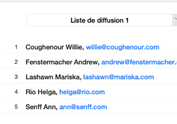 vBook v5 - Liste de diffusion électronique