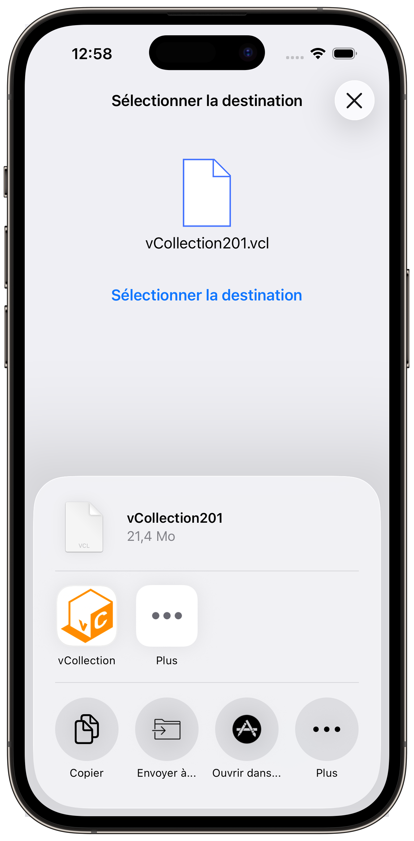 iPhone 14 vCollection exporter